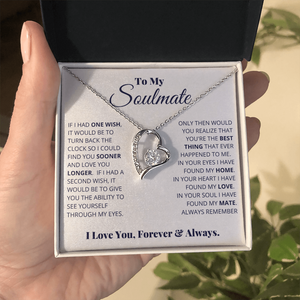 To My Soulmate - Love You Forever - Love Necklace