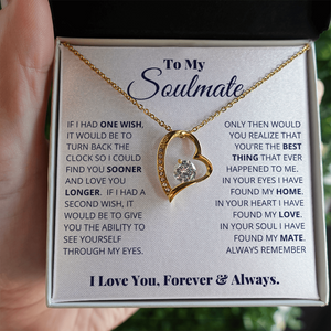 To My Soulmate - Love You Forever - Love Necklace