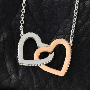 Dad To Daughter - Believe in Yourself - Interlocking Heart Necklace