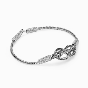 To My Man, I Love You Until Infinity Runs Out Celtic Knot Bracelet