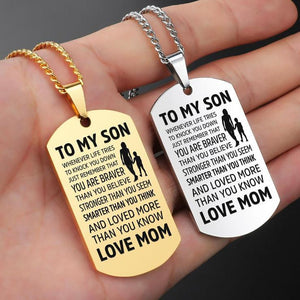 Mom to Son - Premium Stainless Steel Necklaces