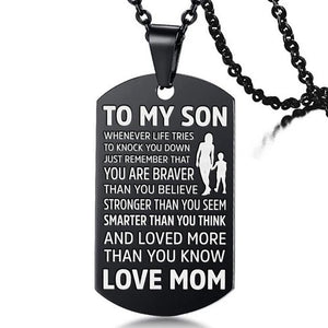 Mom to Son - Premium Stainless Steel Necklaces