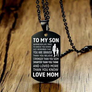 Mom to Son - Premium Stainless Steel Necklaces