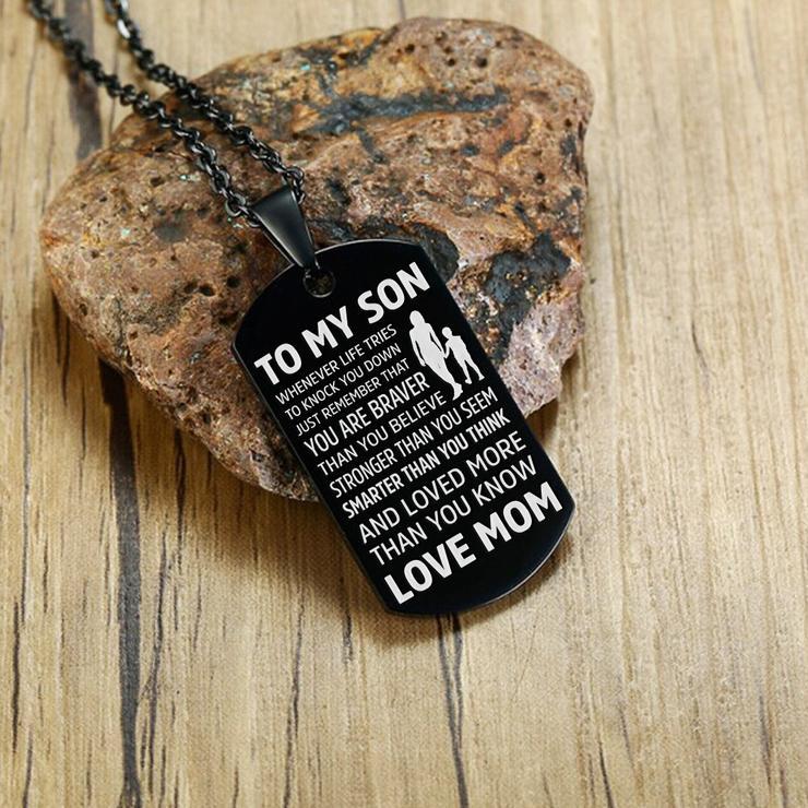 Mom to Son - Premium Stainless Steel Necklaces
