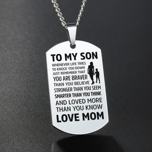 Mom to Son - Premium Stainless Steel Necklaces