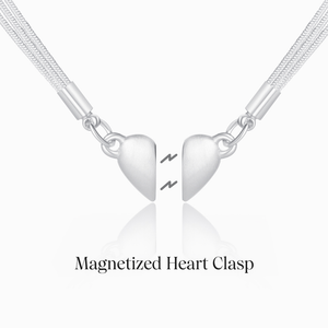 Mom To Daughter, You Always Have Me Magnet Heart Necklace