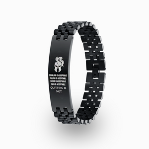 For Him - Quitting is Not Acceptable Spartan Bracelet