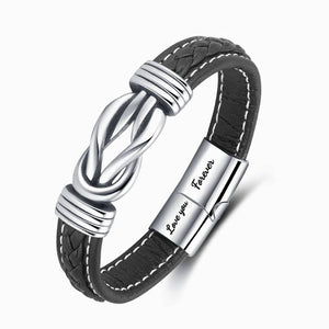 To My Man, I Love You Forever and Always Linked Bracelet